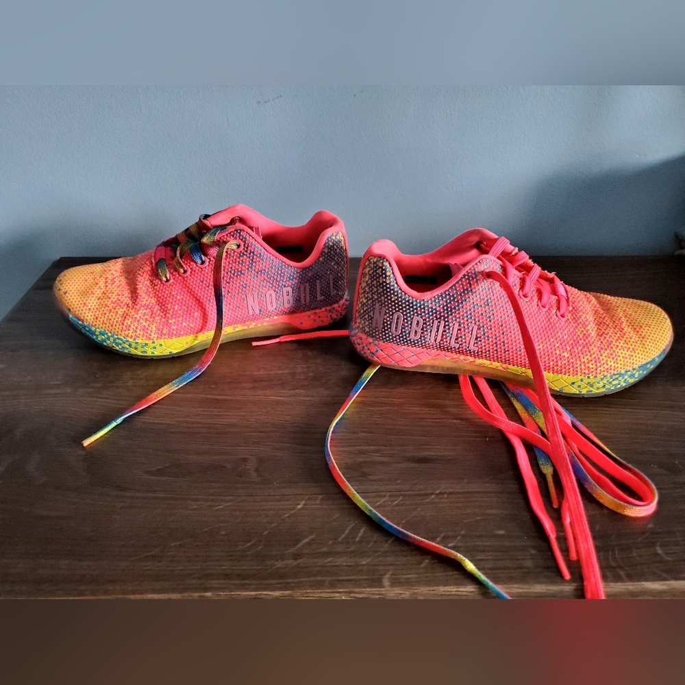 NOBULL NEON PINK GLITCH TRAINER (WOMEN'S) - 7.5 / Neon Pink Glitch